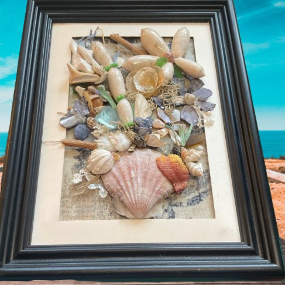 Coastal Charm: Handcrafted Seashell Art